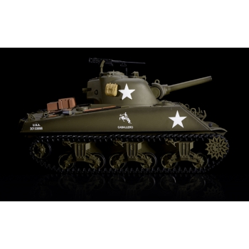 Ferngesteuerter Panzer ASG/IR/Sound/Rauch 1:16 U.S.Medium Tank M4A3 Sherman RTR 2,4Ghz - Heng Long 3898-1U (PRO2)